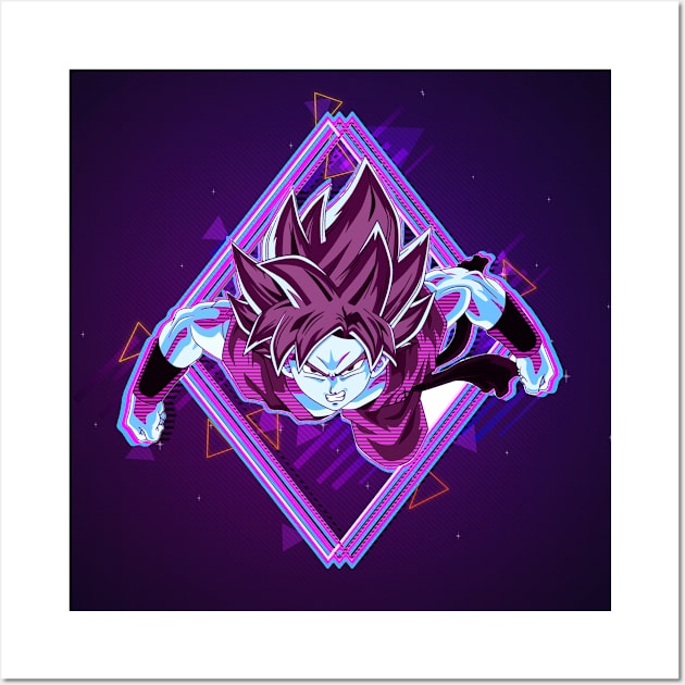 Dragon Ball Super : Goku "SuperSaiyan" - 80's retro style classic poster - awsome gift for Dragon Ball lover & fans Wall Art by EhsanStore